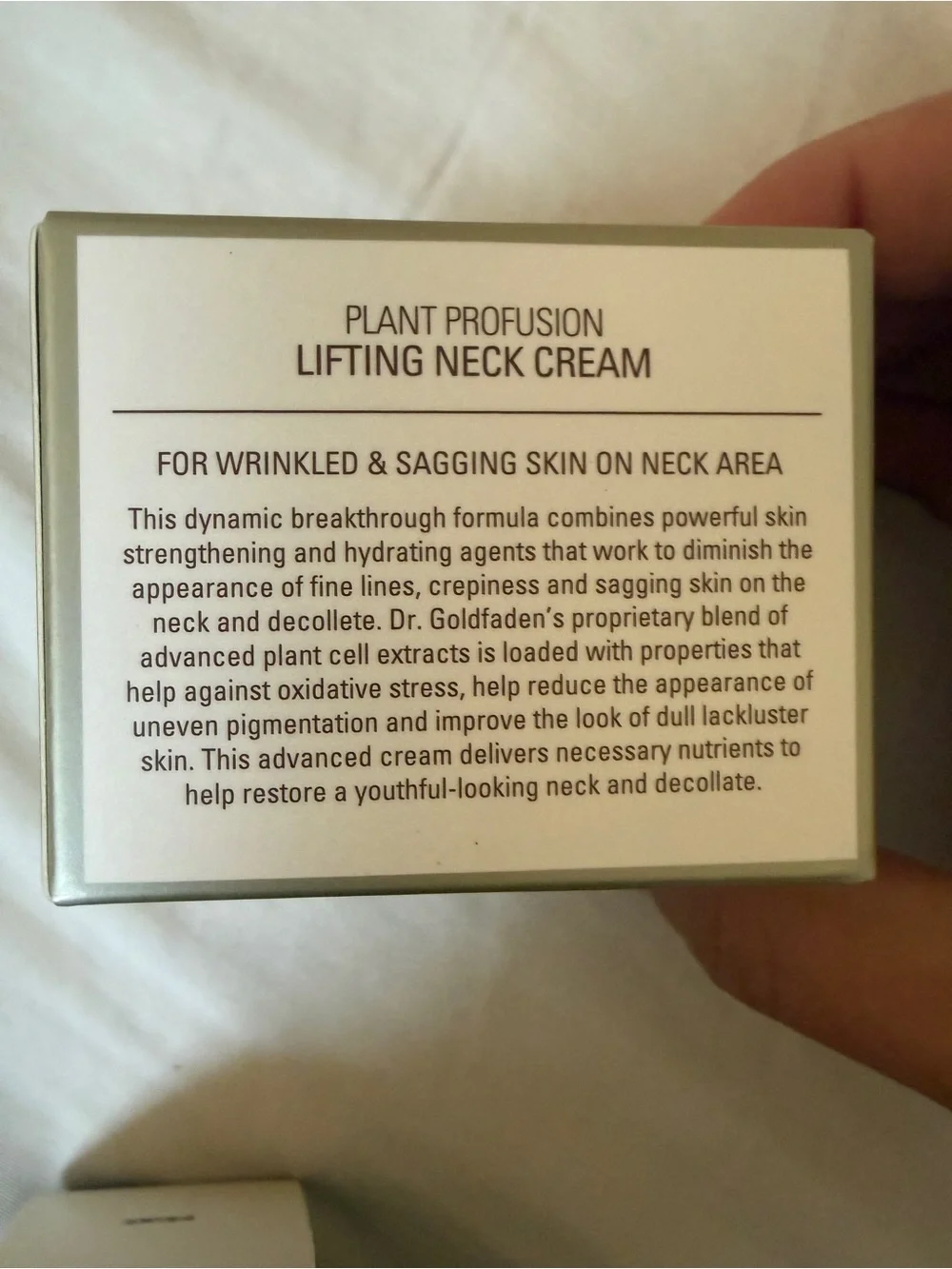 GOLDFADEN MD Plant Profusion Neck Cream